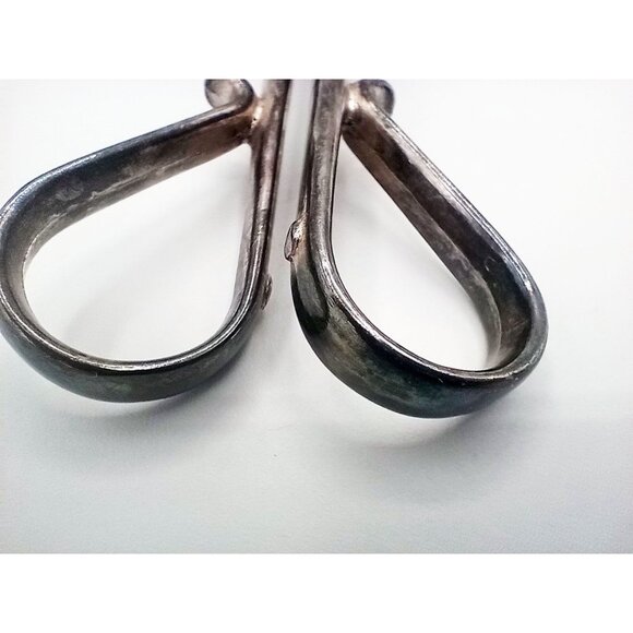Salad Serving Tongs Silver Plated Metal Vintage 10 In Unbranded Kitchen Utensils - Picture 14 of 16